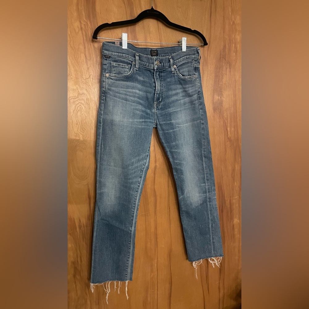 Citizens Of Humanity Women's Blue Straight Leg Jeans